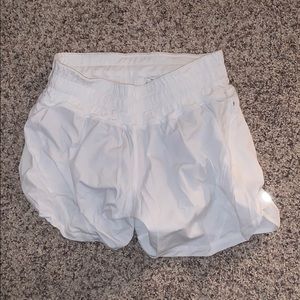 White lulu shorts